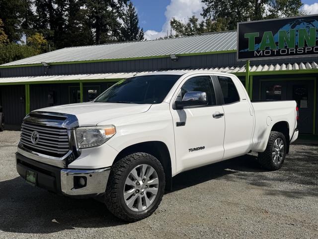 White 2016 Toyota Tundra Pickup Truck Four-Wheel Drive Automatic