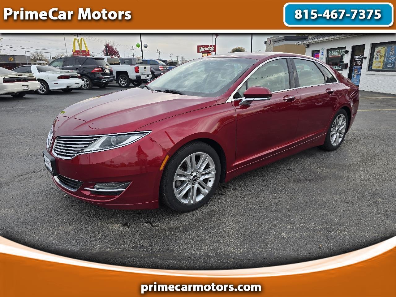 Red 2015 Lincoln MKZ Sedan Front-Wheel Drive Automatic