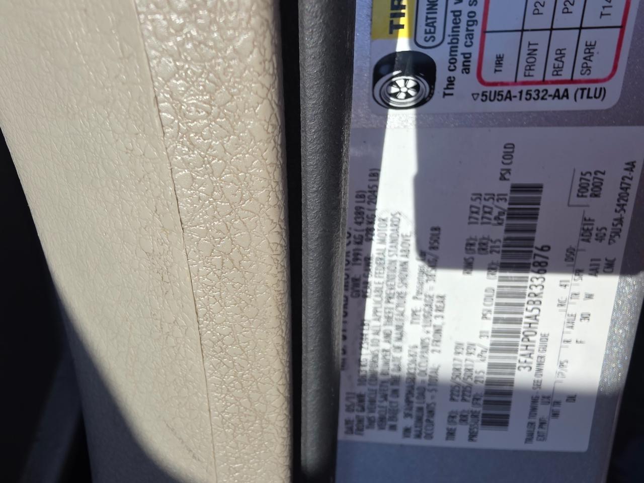 Ford Fusion I4 SE 2011