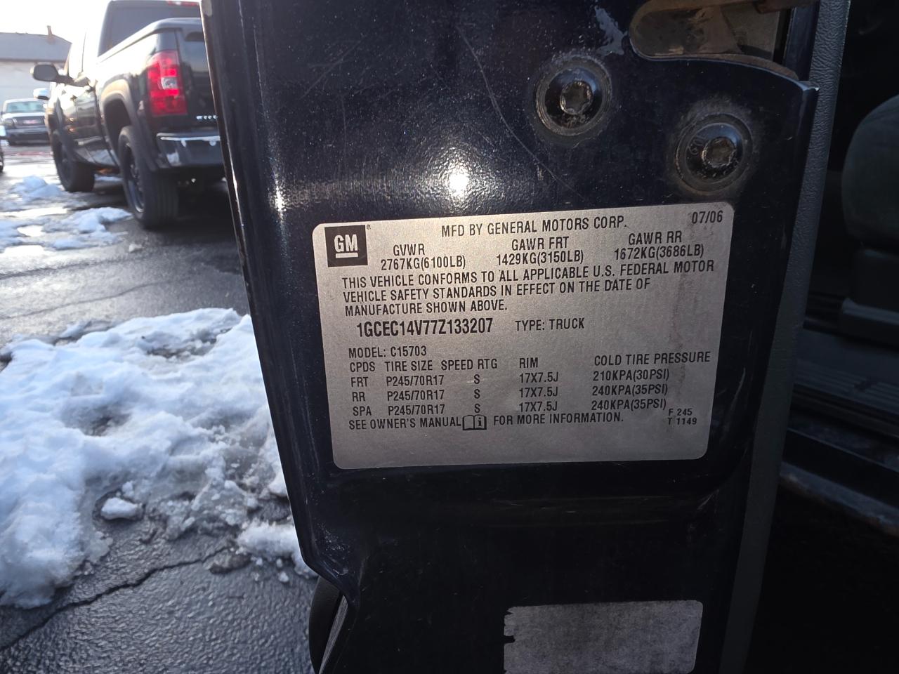 Chevrolet Silverado Classic 1500 Work Truck 2WD 2007