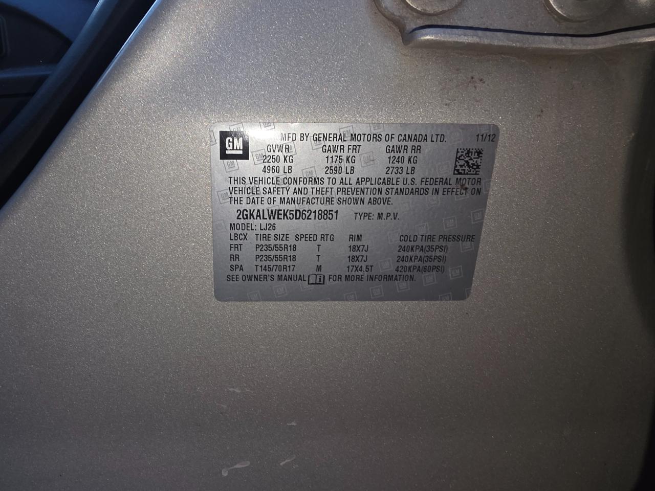 GMC Terrain SLT2 FWD 2013