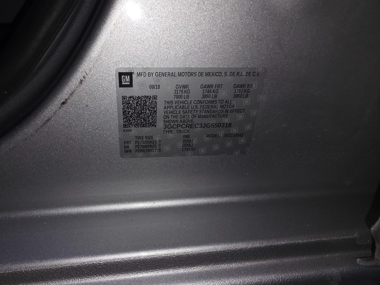 Chevrolet Silverado 1500 LT Crew Cab 2WD 2018