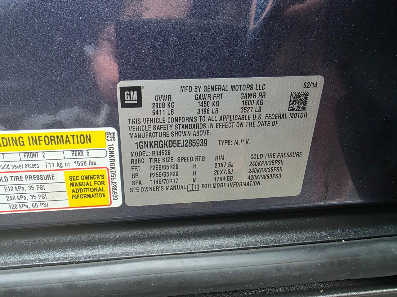 Chevrolet Traverse 1LT FWD 2014