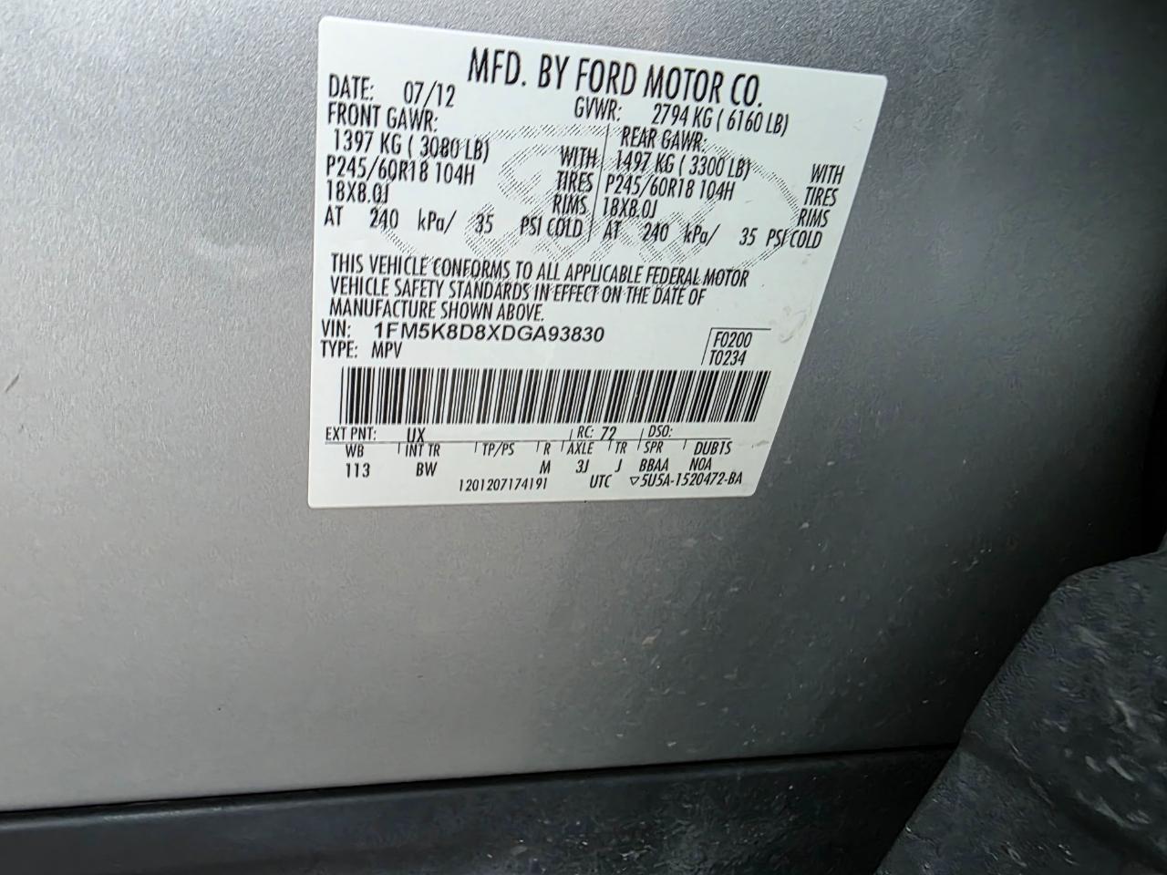Ford Explorer XLT 4WD 2013