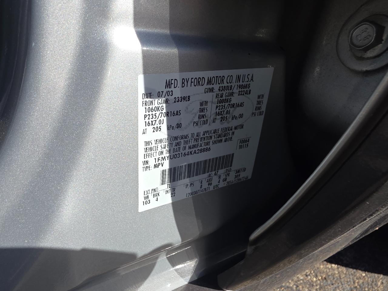 Ford Escape XLT 2WD 2004