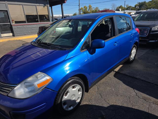 Blue 2009 Nissan Versa Sedan Front-Wheel Drive Manual