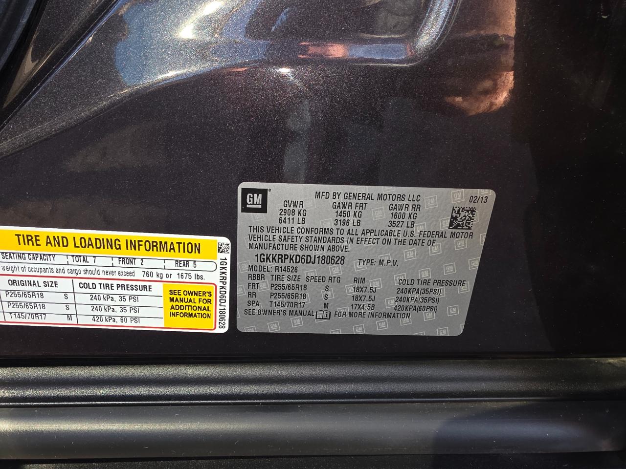 GMC Acadia SLE-2 FWD 2013