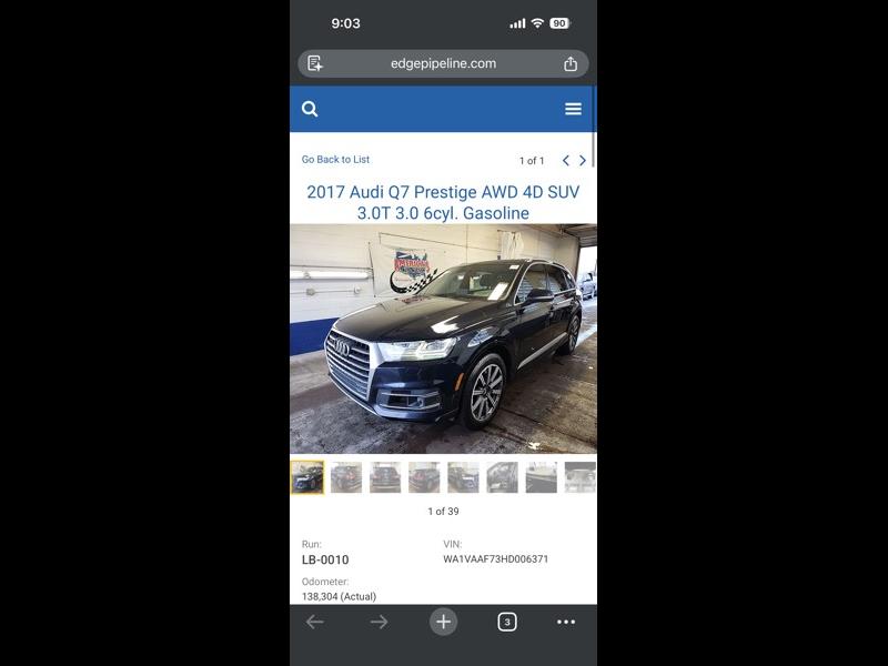 2017 Audi Q7 Prestige