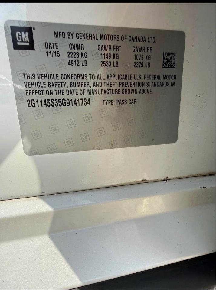 Chevrolet Impala LTZ 2016
