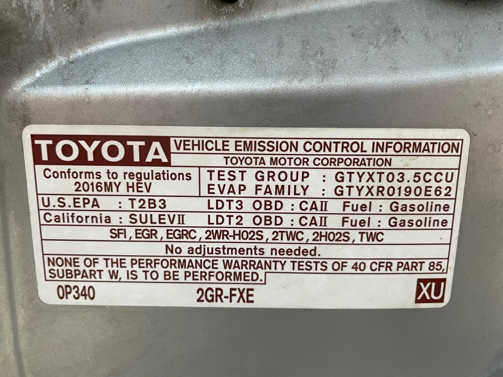 Toyota Highlander Hybrid  2016