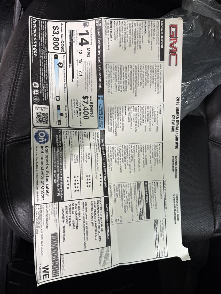 GMC Sierra 1500 Denali Crew Cab AWD 2013
