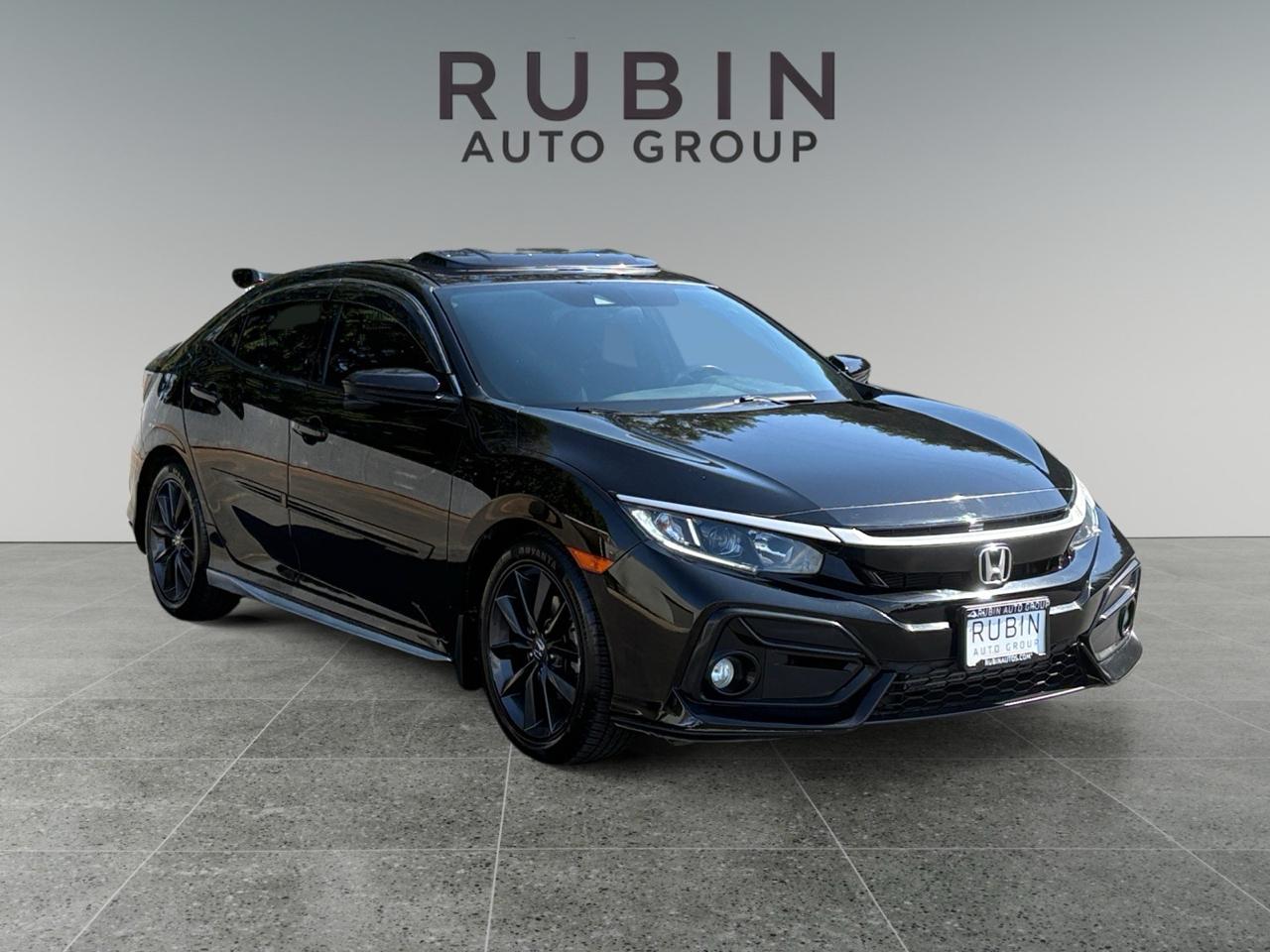 Black 2020 Honda Civic Hatchback Hatchback Front-Wheel Drive Automatic