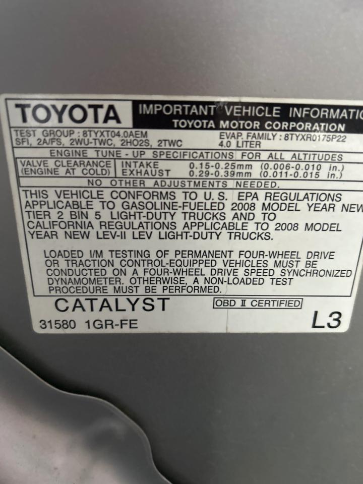 Toyota 4Runner Sport Edition 4WD 2008