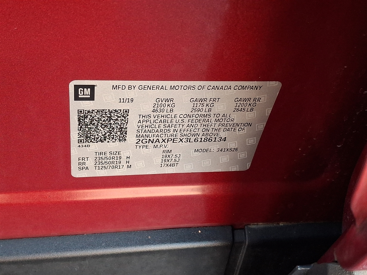 Chevrolet Equinox Premier 2.0 2WD 2020