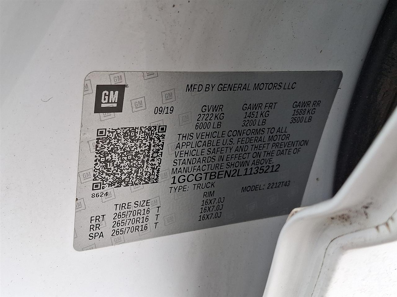 Chevrolet Colorado  2020