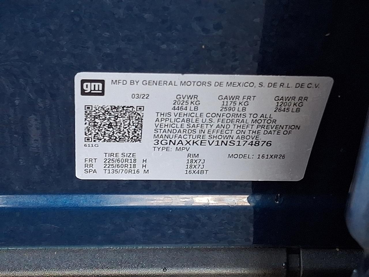 Chevrolet Equinox LT 2WD 2022