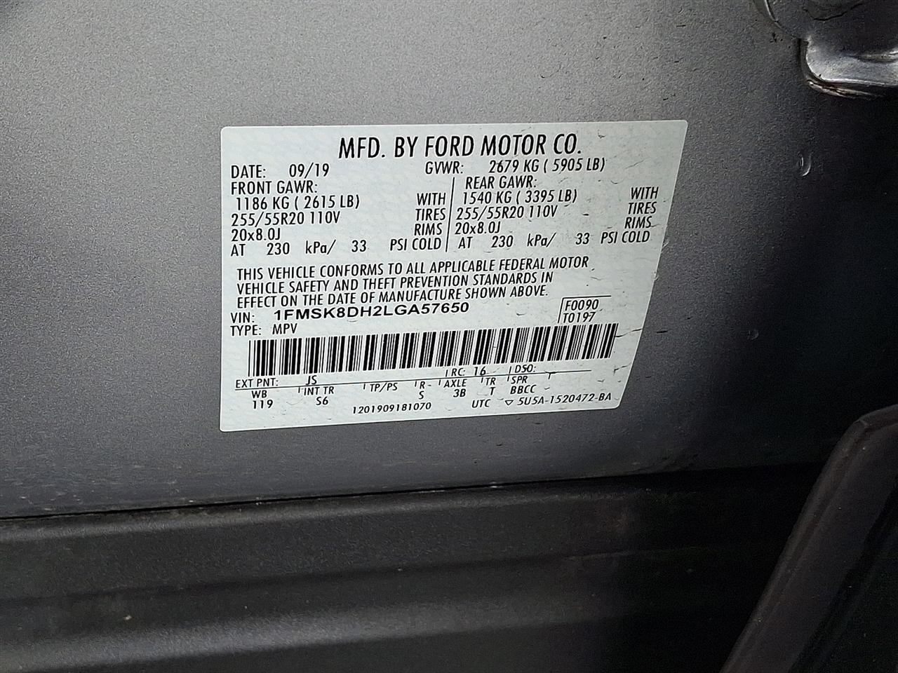 Ford Explorer XLT AWD 2020