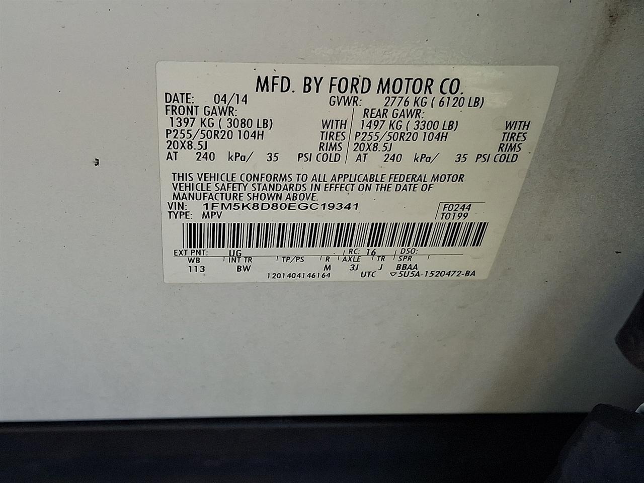 Ford Explorer XLT 4WD 2014