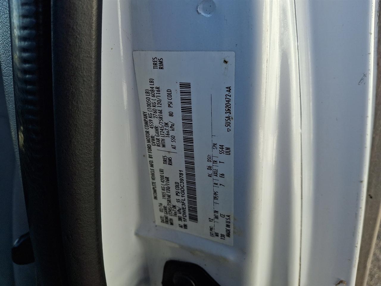 Ford E350  2016