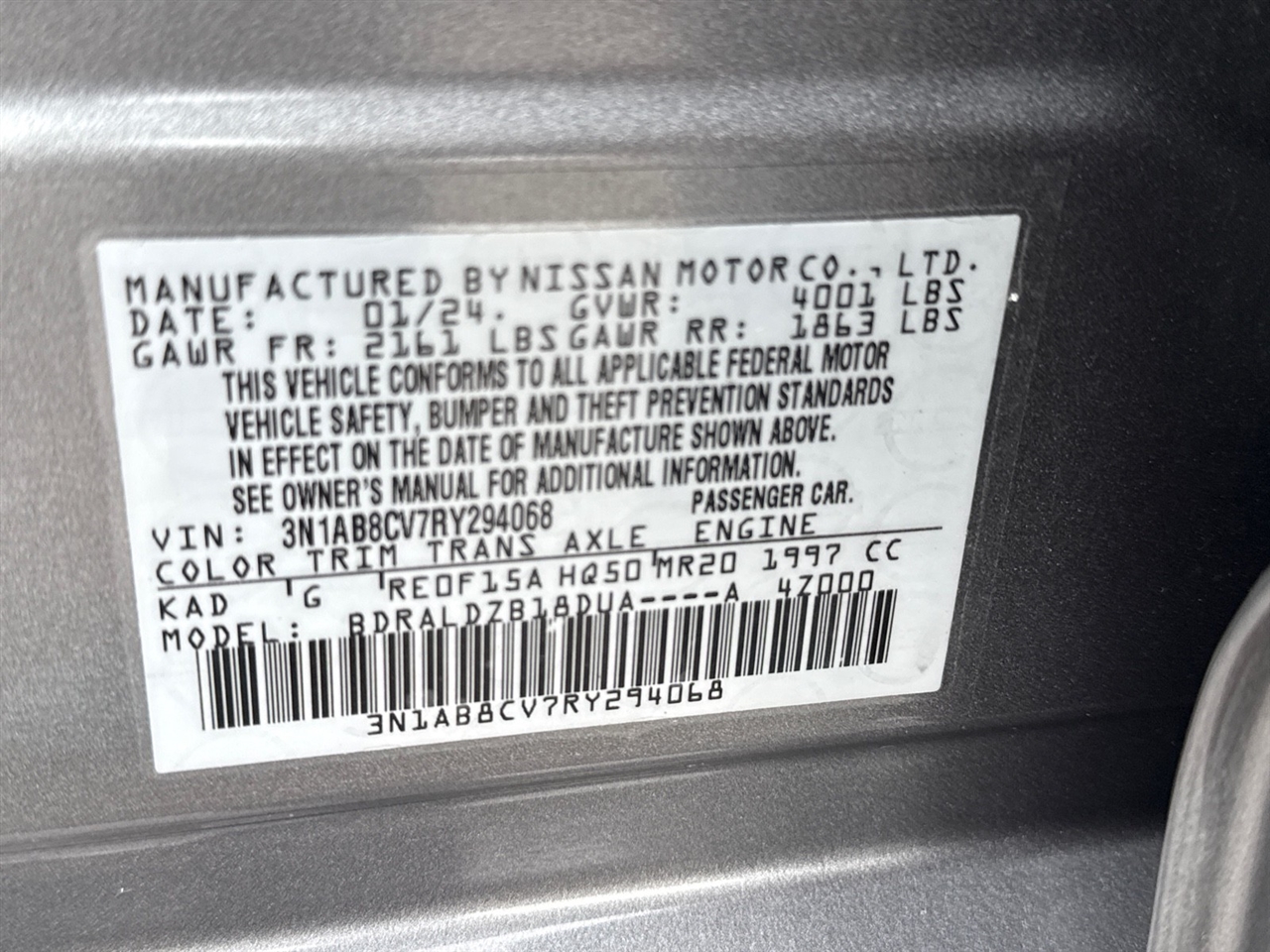 Nissan Sentra SV 2024 Nissan Sentra SV 2024