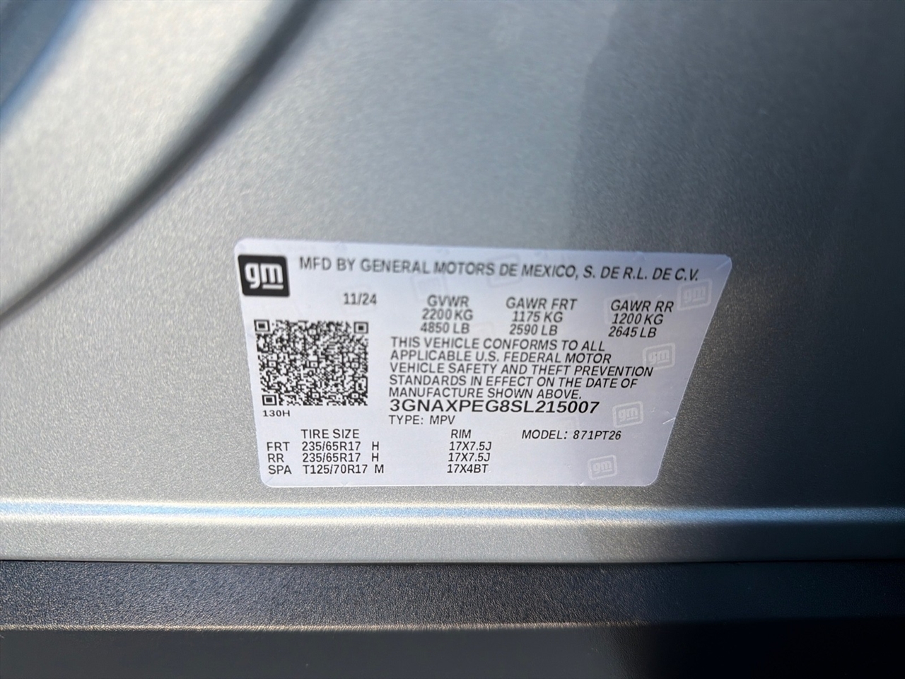 Chevrolet Equinox LT AWD 2025