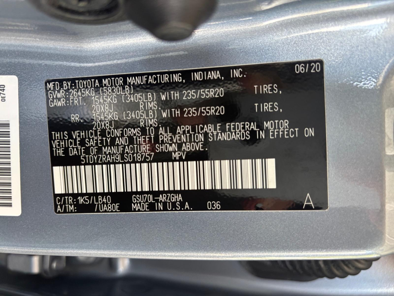 2020 Toyota Highlander Limited photo 15