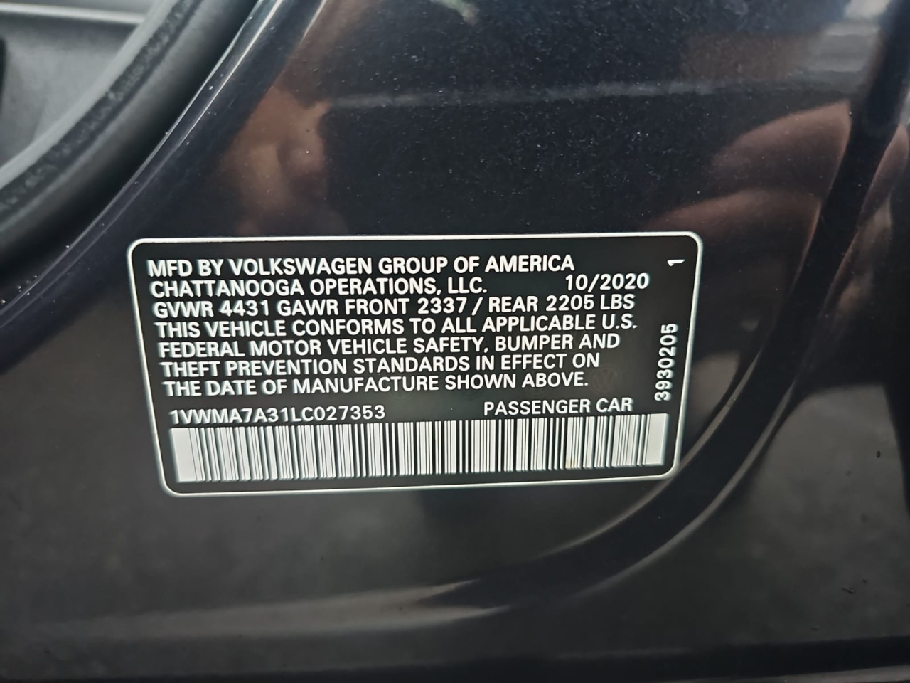 Volkswagen Passat R-Line 2020