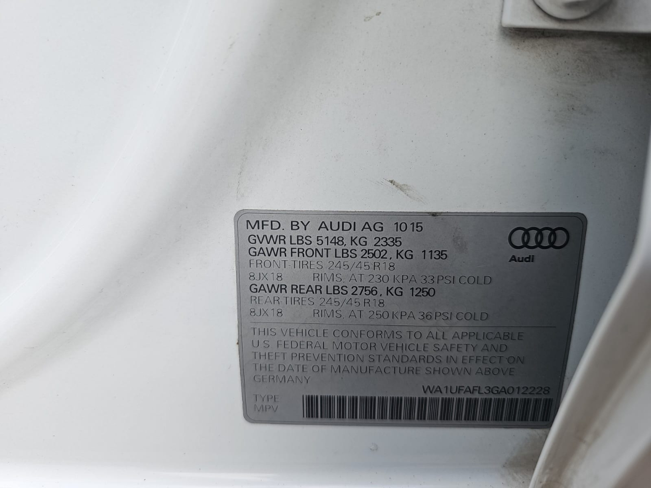 Audi allroad Premium Plus quattro 2016