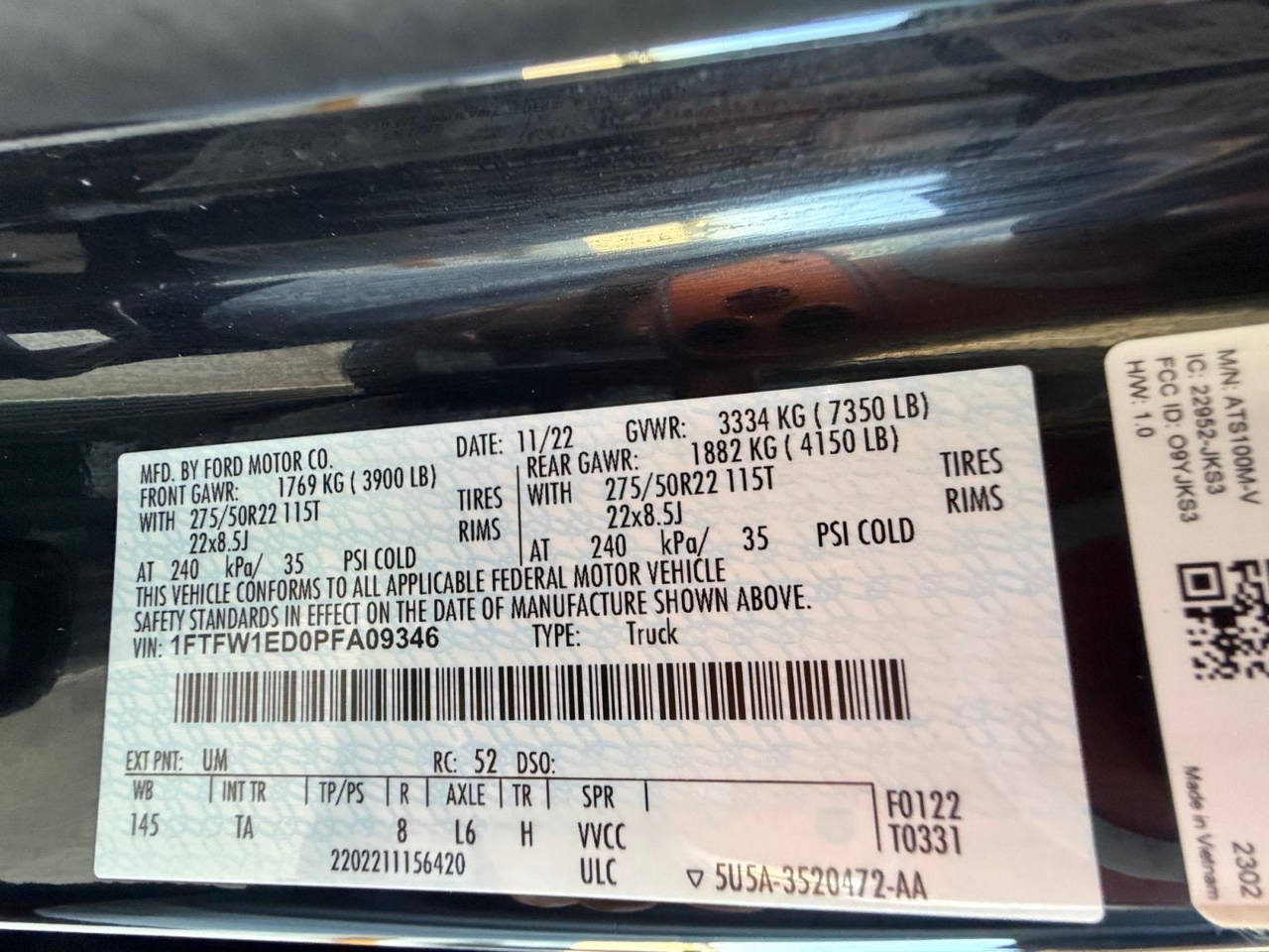 Ford F-150 Lariat SuperCrew 5.5-ft. Bed 4WD 2023