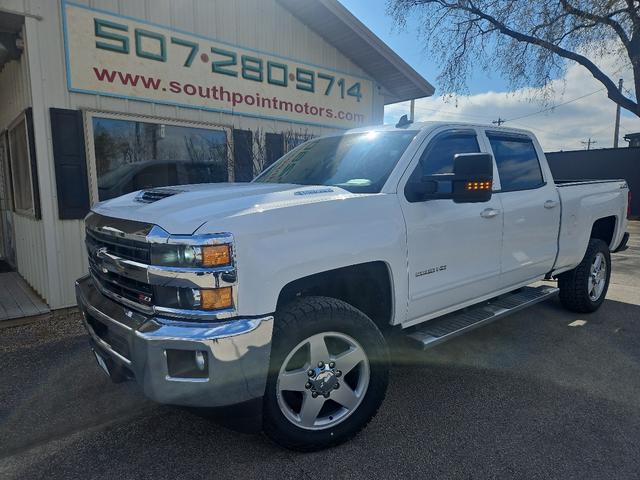 White 2018 Chevrolet Silverado 2500HD LT Crew Cab 4WD Pickup Truck Four-Wheel Drive Automatic