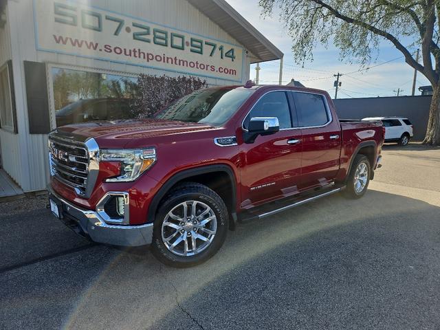 Red 2019 GMC Sierra 1500 SLT Crew Cab 4WD Pickup Truck Four-Wheel Drive Automatic