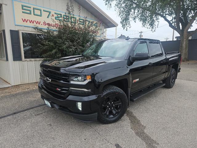 Black 2017 Chevrolet Silverado 1500 Pickup Truck Four-Wheel Drive Automatic