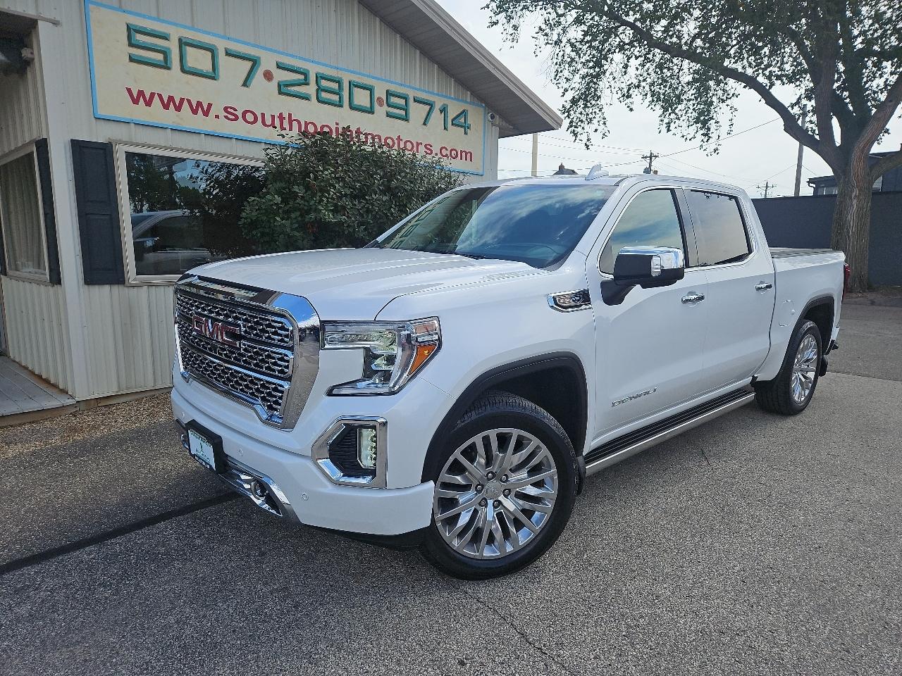 White 2019 GMC Sierra 1500 Pickup Truck Four-Wheel Drive Automatic