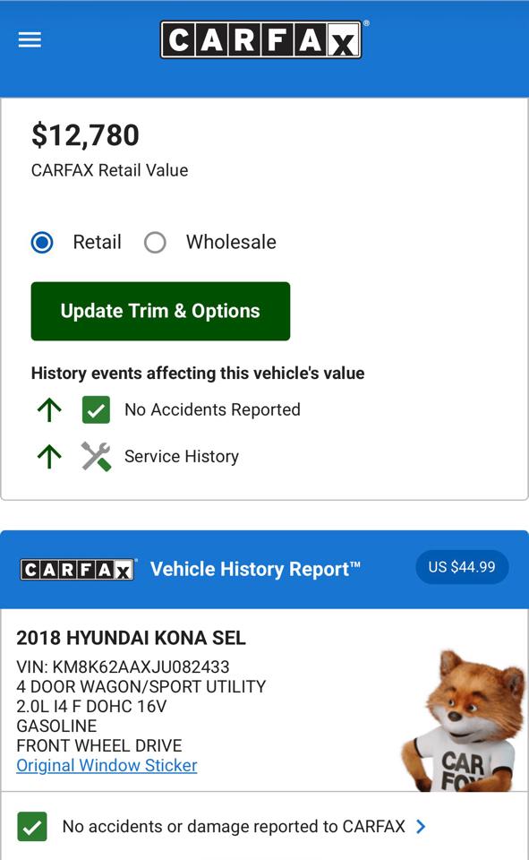 Hyundai Kona SEL w/Contrast Roof 2018