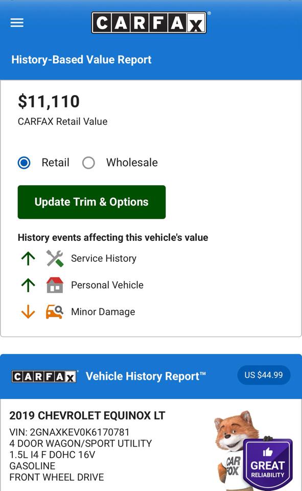 Chevrolet Equinox LT 2019