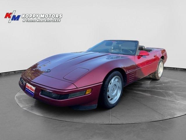 Red 1991 Chevrolet Corvette Convertible Rear-Wheel Drive Automatic