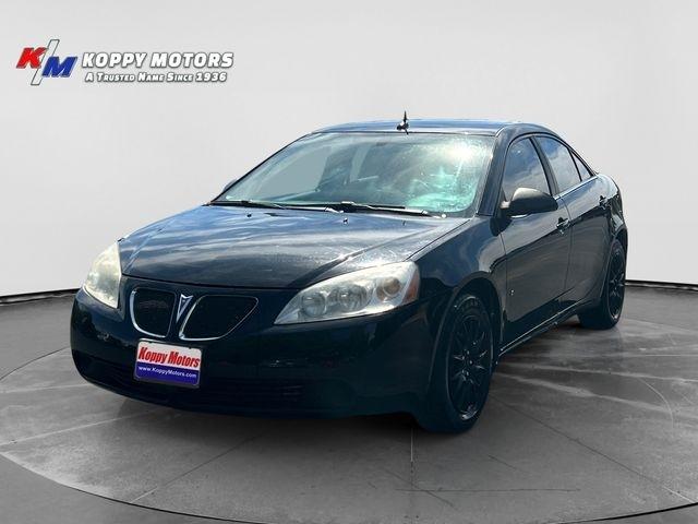 Black 2008 Pontiac G6 Sedan Front-Wheel Drive 4-Speed Automatic Overdrive