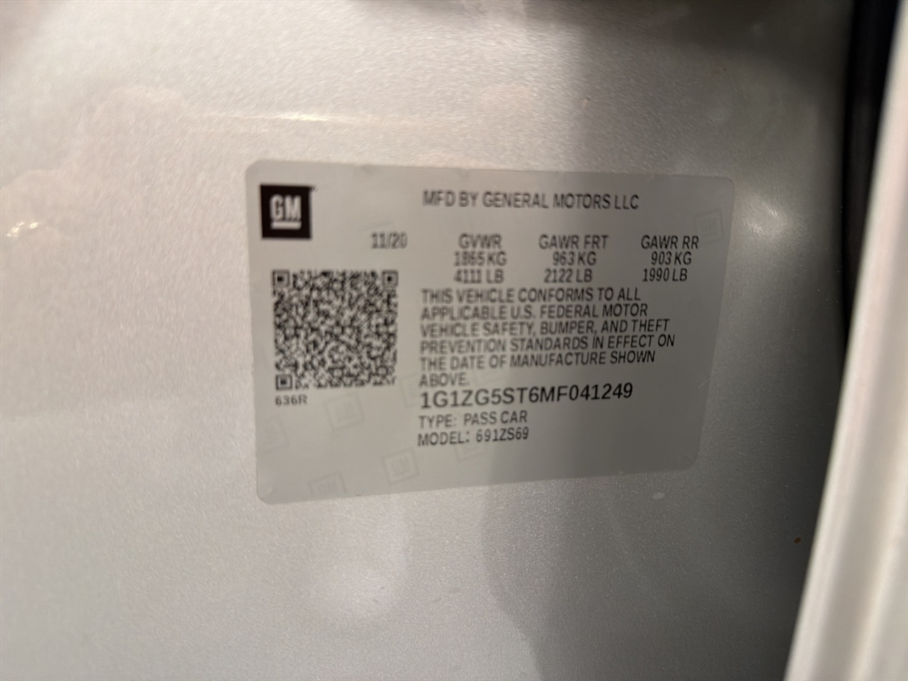 Chevrolet Malibu RS 2021