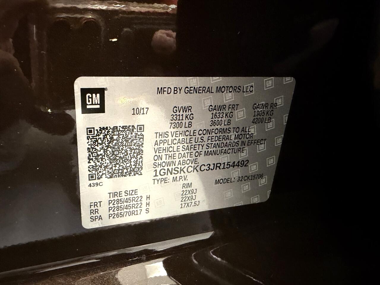 Chevrolet Tahoe Premier 4WD 2018