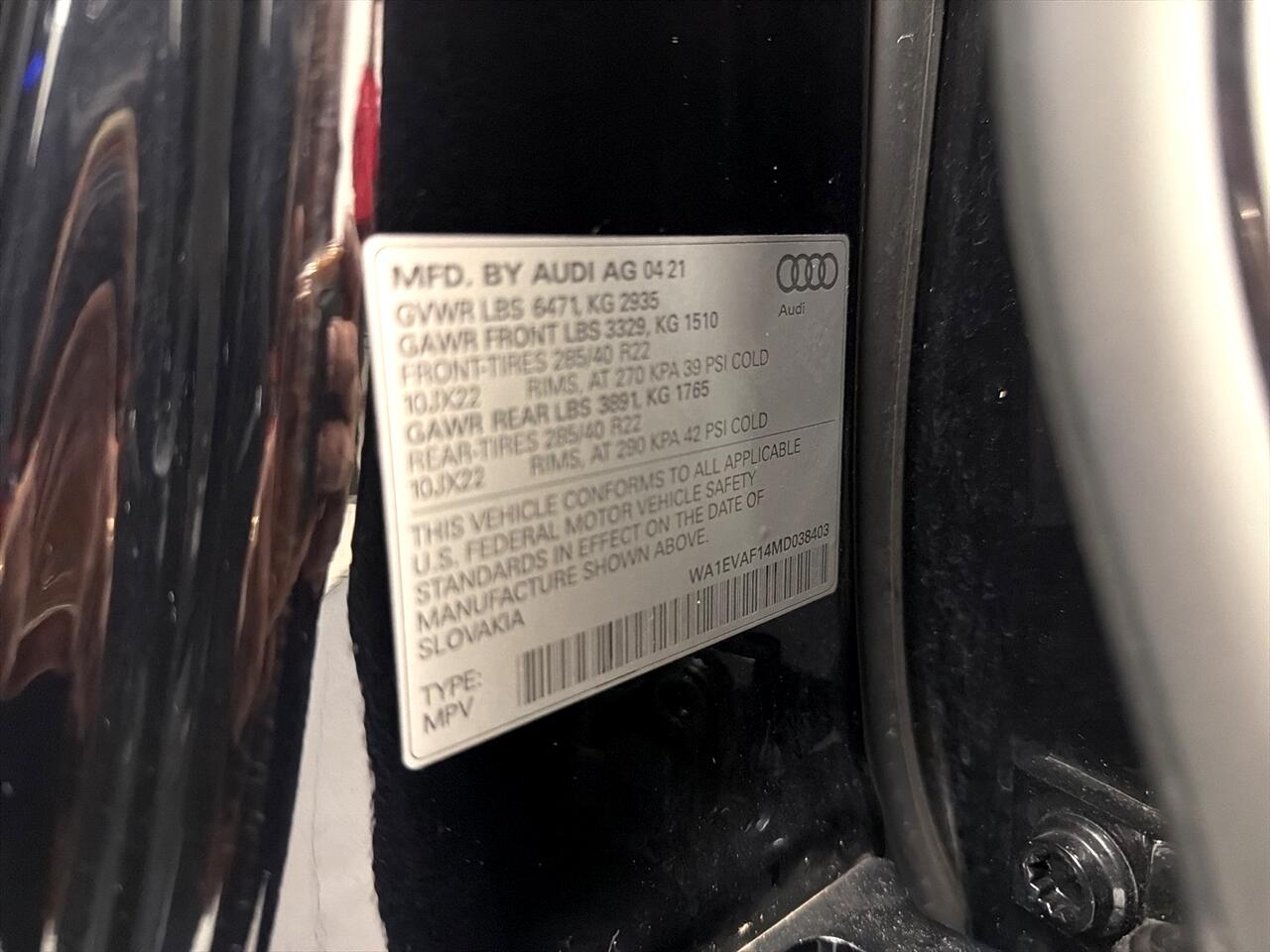 Audi Q8 3.0 TFSI Premium Plus quattro 2021