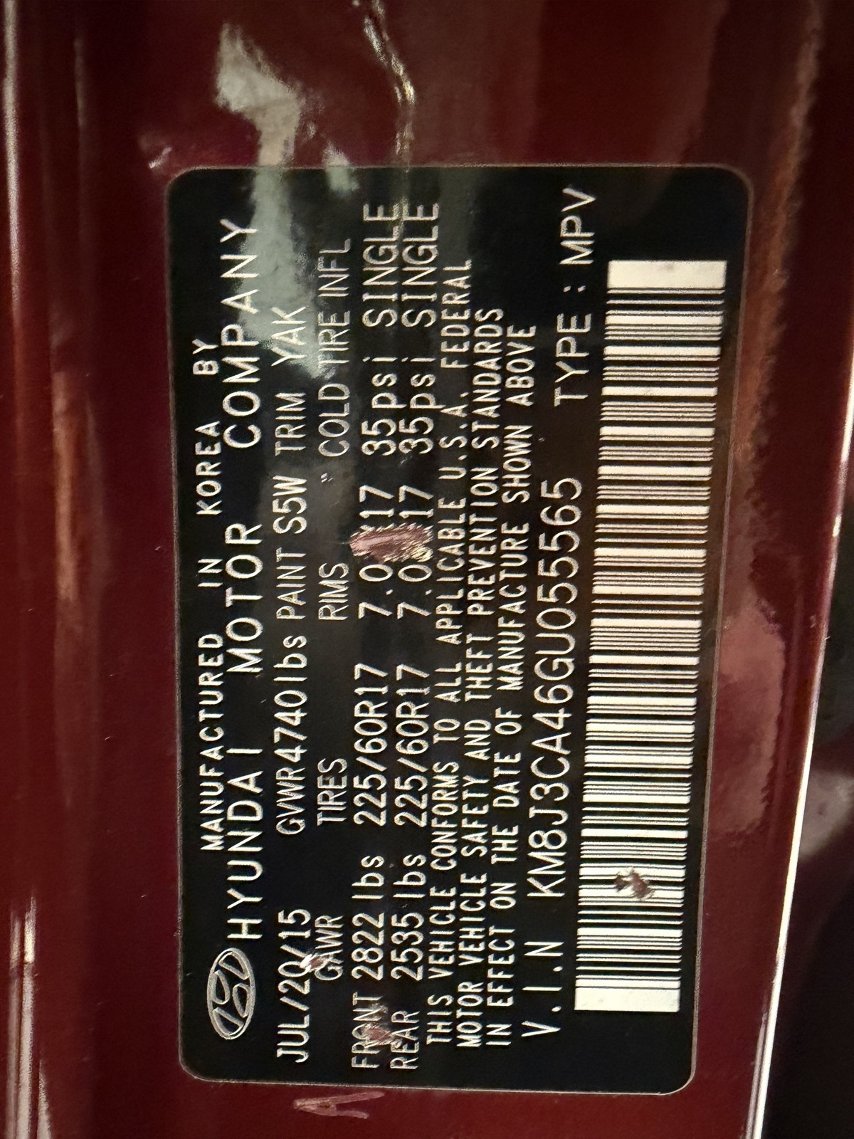 Hyundai Tucson SE w/Popular Package AWD 2016