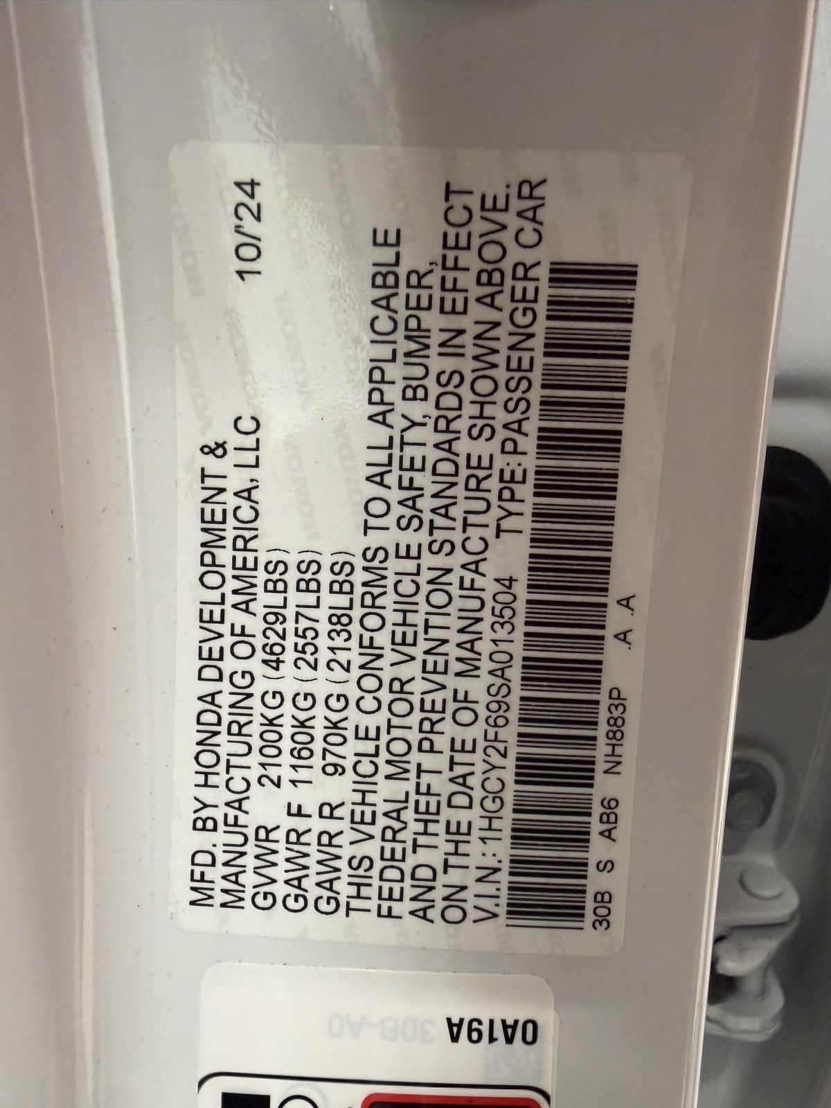 Honda Accord EX-L Hybrid 2025