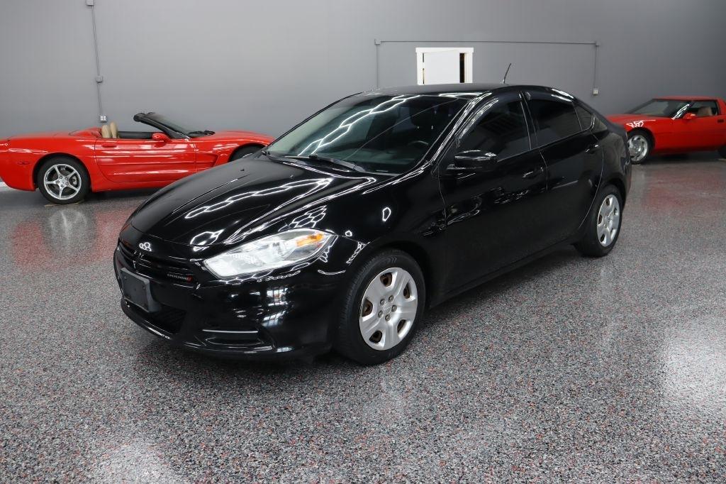 Black 2013 Dodge Dart Sedan Front-Wheel Drive 6-Speed Manual