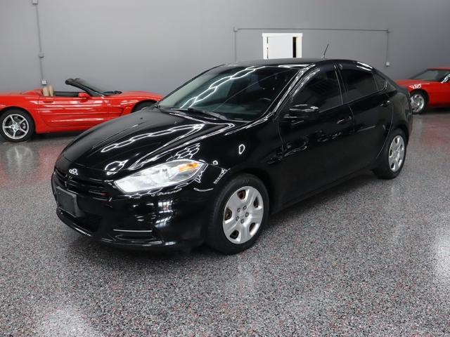 Black 2013 Dodge Dart Sedan Front-Wheel Drive 6-Speed Manual