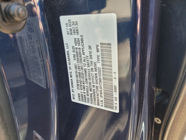 Honda Odyssey EX-L 2019