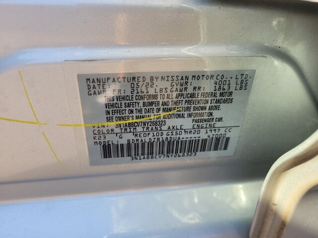 Nissan Sentra SV 2022