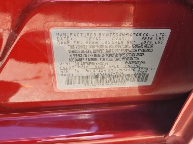 Nissan Sentra SL 2017