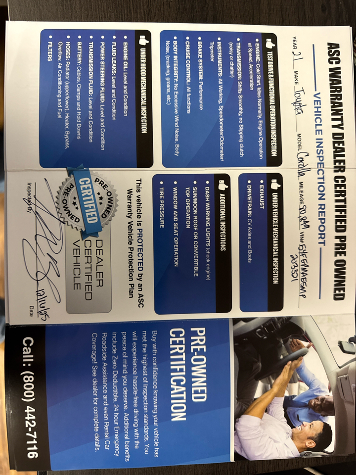 Toyota Corolla  2021