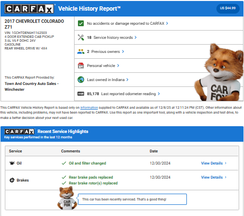 Chevrolet Colorado  2017