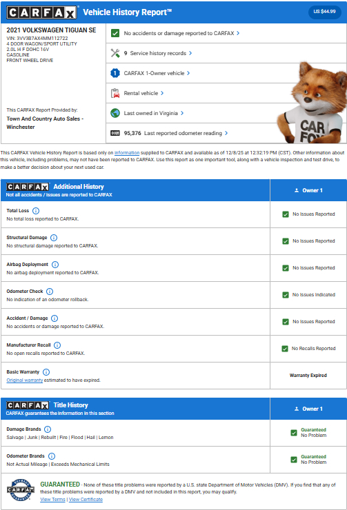 Volkswagen Tiguan  2021